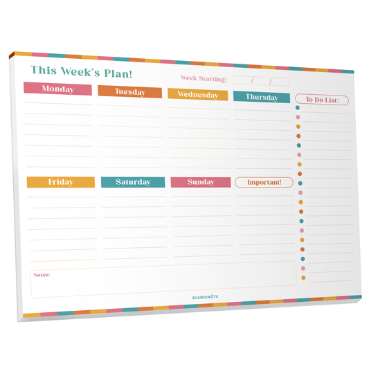 Scandinote A4 Weekly Planner Pad