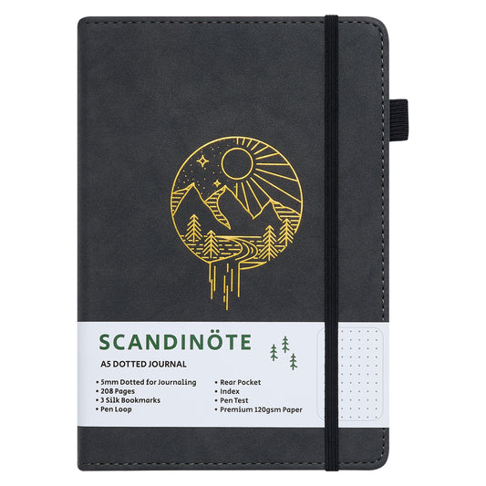 Scandinote A5 Bullet Dotted Journal - Charcoal