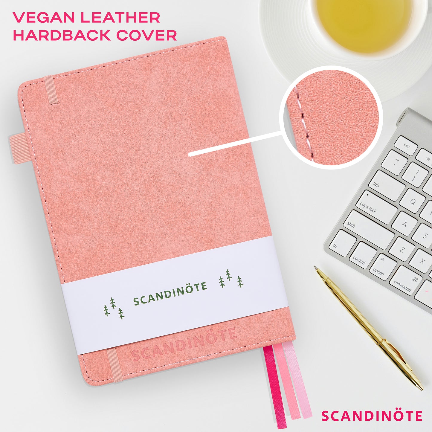 Scandinote A5 Bullet Dotted Journal - Pink