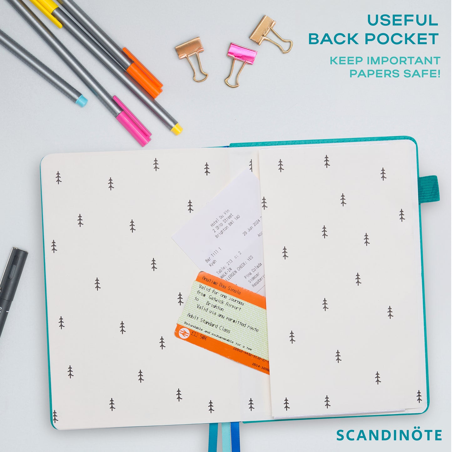 Scandinote A5 Bullet Dotted Journal - Teal