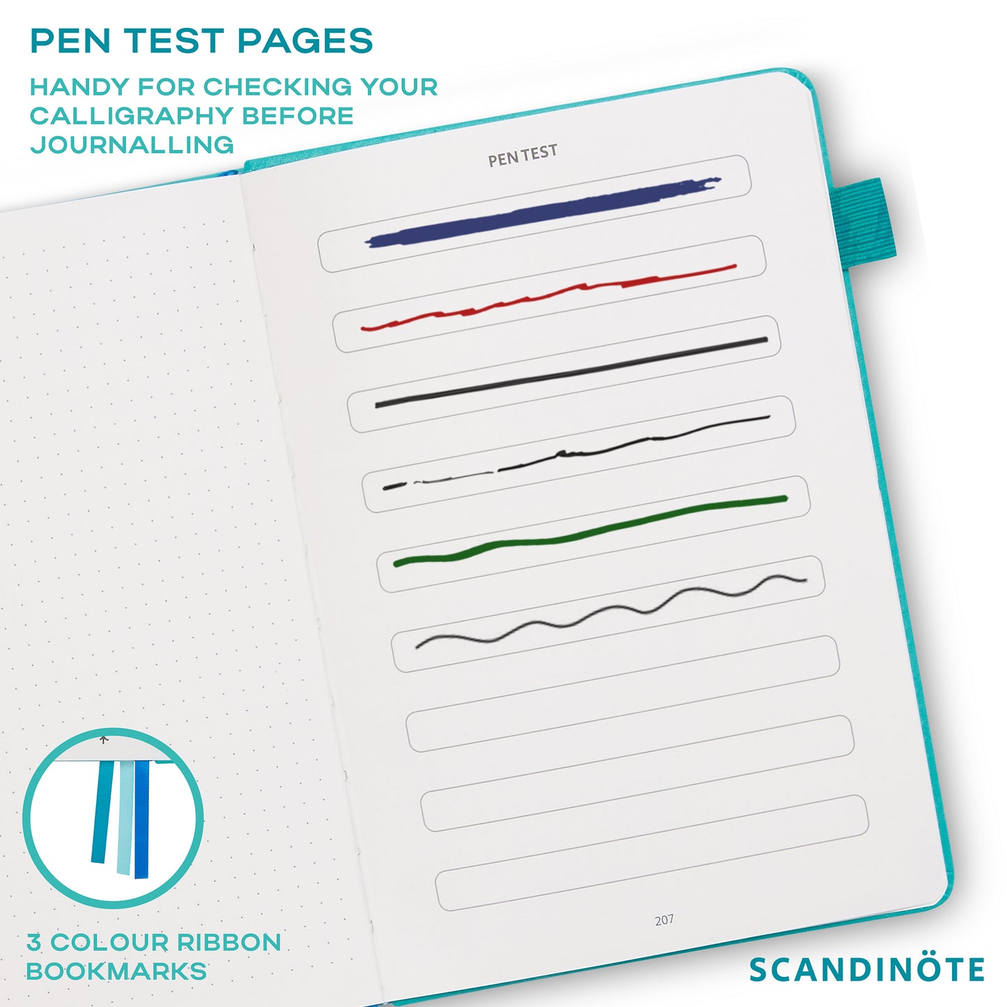 Scandinote A5 Bullet Dotted Journal - Teal