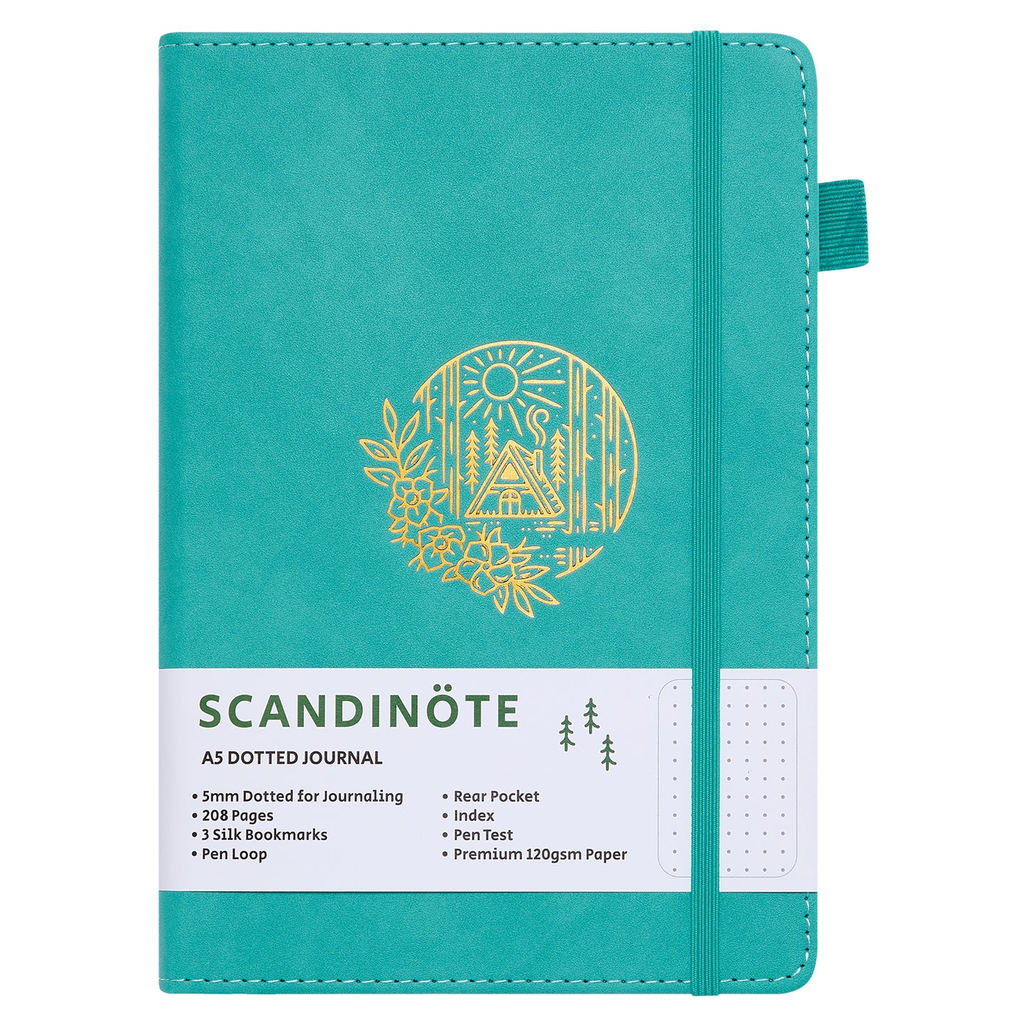 Scandinote A5 Bullet Dotted Journal - Teal