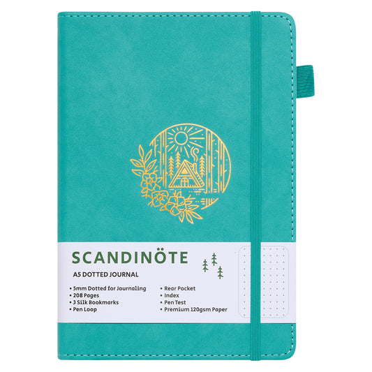 Scandinote A5 Bullet Dotted Journal - Teal